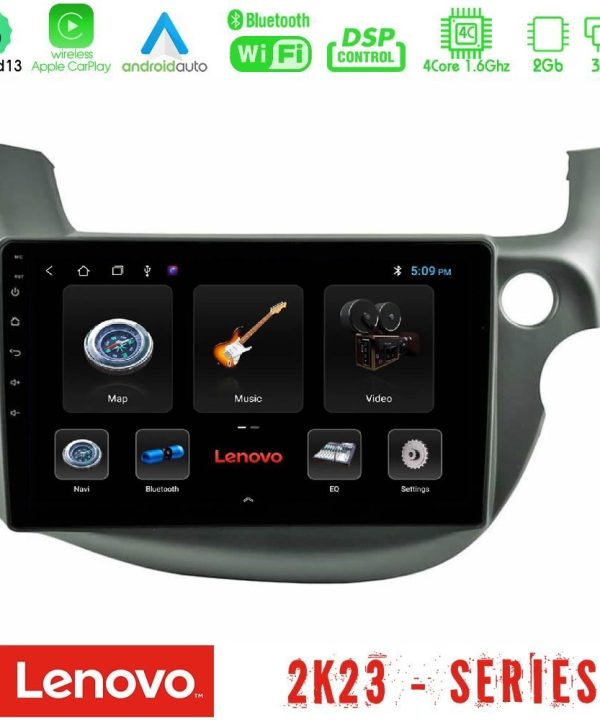 Kimpiris - Lenovo Car Pad Honda Jazz (Fit) 2009-2013 RHD 4Core Android 13 2+32GB Navigation Multimedia Tablet 10"