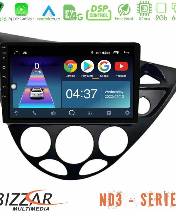 Kimpiris - Bizzar ND3 Series 8Core Android15 2+64GB Ford Focus 1999-2004 (RHD) Navigation Multimedia Tablet 9"