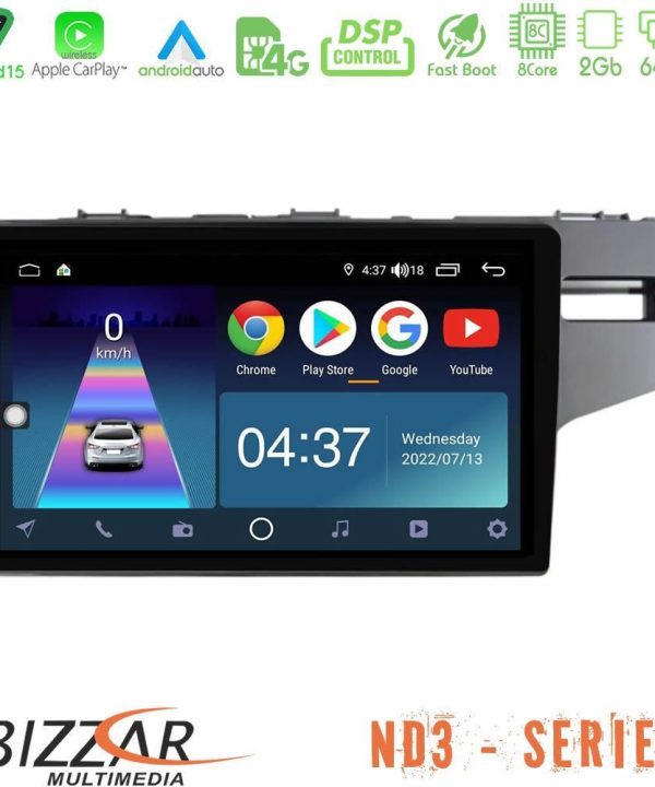 Kimpiris - Bizzar ND3 Series 8Core Android15 2+64GB Honda Jazz 2013-2020 RHD Navigation Multimedia Tablet 9"