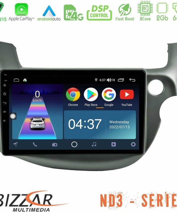 Kimpiris - Bizzar ND3 Series 8Core Android15 2+64GB Honda Jazz (Fit) 2009-2013 RHD Navigation Multimedia Tablet 10"