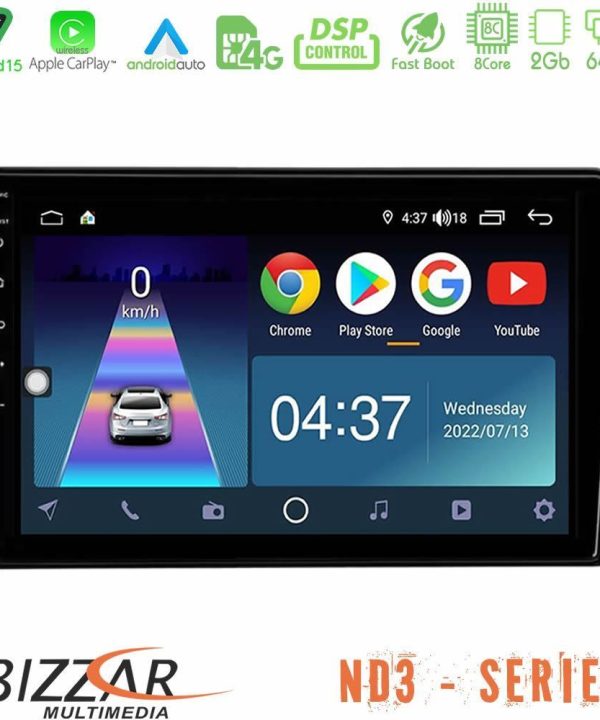 Kimpiris - Bizzar ND3 Series 8Core Android15 2+64GB Mitsubishi Eclipse Cross 2018-2023 Navigation Multimedia Tablet 10"