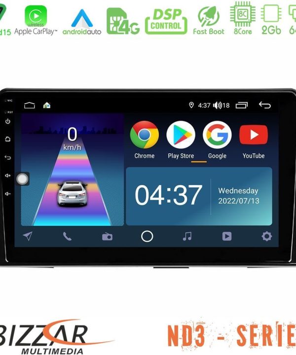 Kimpiris - Bizzar ND3 Series 8Core Android15 2+64GB  Nissan Micra K14 Navigation Multimedia Tablet 9"