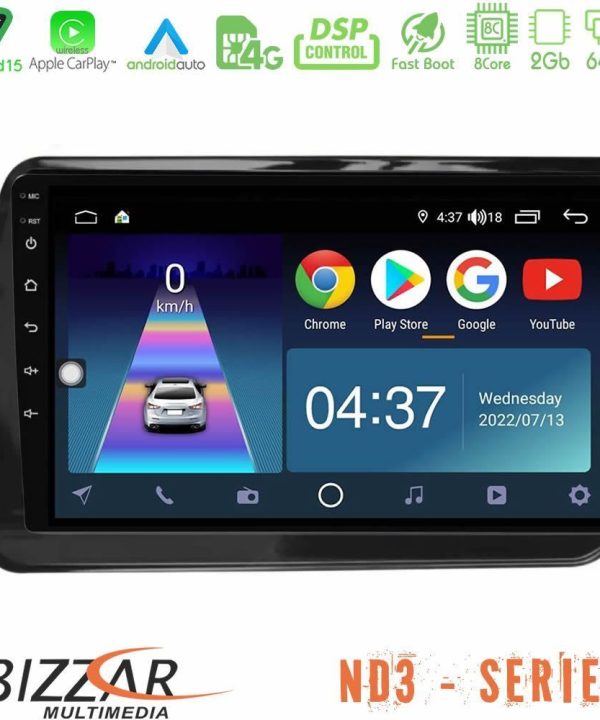 Kimpiris - Bizzar ND3 Series 8Core Android15 2+64GB Nissan Note 2021-2026 RHD Navigation Multimedia Tablet 10"