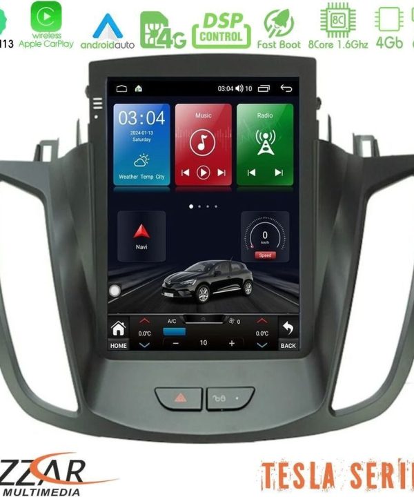 Kimpiris - Bizzar Tesla Series 8Core Android13 4+64GB Ford C-Max/Kuga Navigation Multimedia Tablet 9.7"