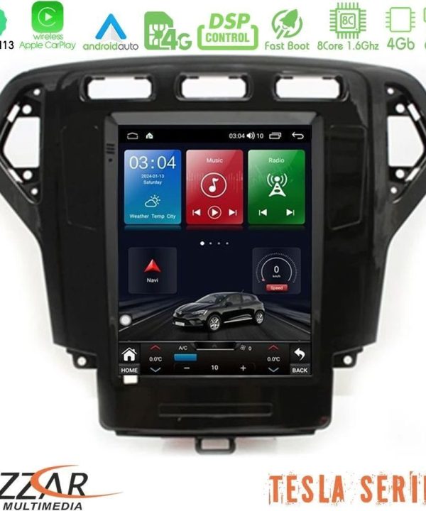 Kimpiris - Bizzar Tesla Series 8Core Android13 4+64GB Ford Mondeo 2007-2010 AUTO A/C Navigation Multimedia Tablet 9.7"