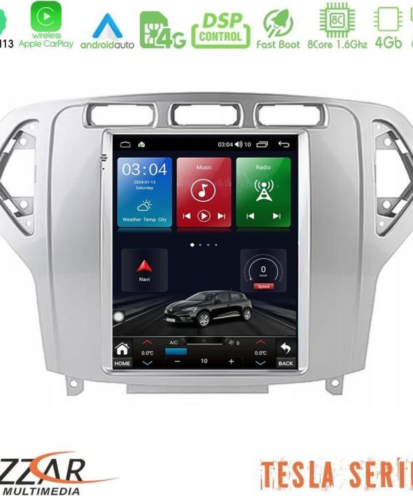 Kimpiris - Bizzar Tesla Series 8Core Android13 4+64GB Ford Mondeo 2007-2010 AUTO A/C Navigation Multimedia Tablet 9.7"