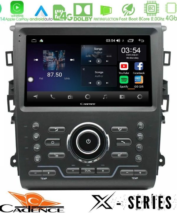 Kimpiris - Cadence X Series Ford Mondeo 2014-2021 8core Android 14 4+64GB Navigation Multimedia Tablet 9"