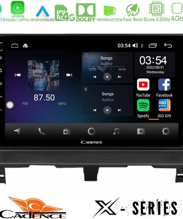 Kimpiris - Cadence X Series Peugeot Partner / Citroën Berlingo 2002-2008 8core Android 14 4+64GB Navigation Multimedia Tablet 9"