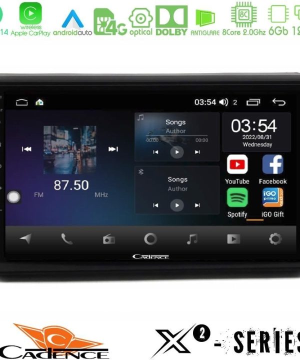 Kimpiris - Cadence X2 Series 8Core Android14 6+128GB Citroen C5 2008-2019 Navigation Multimedia Tablet 10"