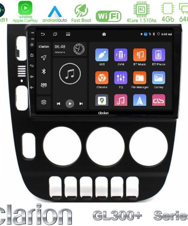 Kimpiris - Clarion GL300+ Series 4Core Android11 4+64GB Mercedes ML Class (W163) 1998-2005 Navigation Multimedia Tablet 9"
