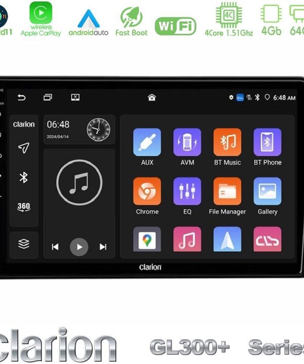 Kimpiris - Clarion GL300+ Series 4Core Android11 4+64GB Mitsubishi Eclipse Cross 2018-2023 Navigation Multimedia Tablet 9"