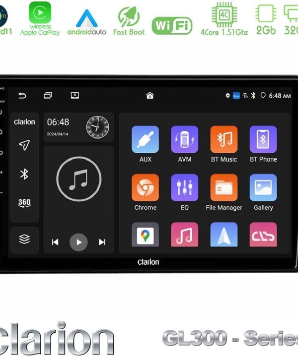 Kimpiris - Clarion GL300 Series 4Core Android11 2+32GB Mitsubishi Eclipse Cross 2018-2023 Navigation Multimedia Tablet 9" Με Carplay & Android Auto