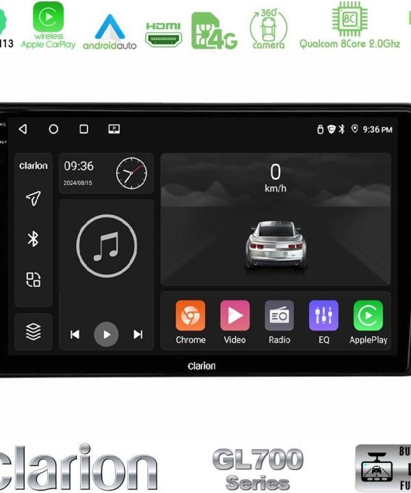 Kimpiris - Clarion GL700 Series 8Core Android13 4+64GB Mitsubishi Eclipse Cross 2018-2023 Navigation Multimedia Tablet 9" Με Carplay & Android Auto
