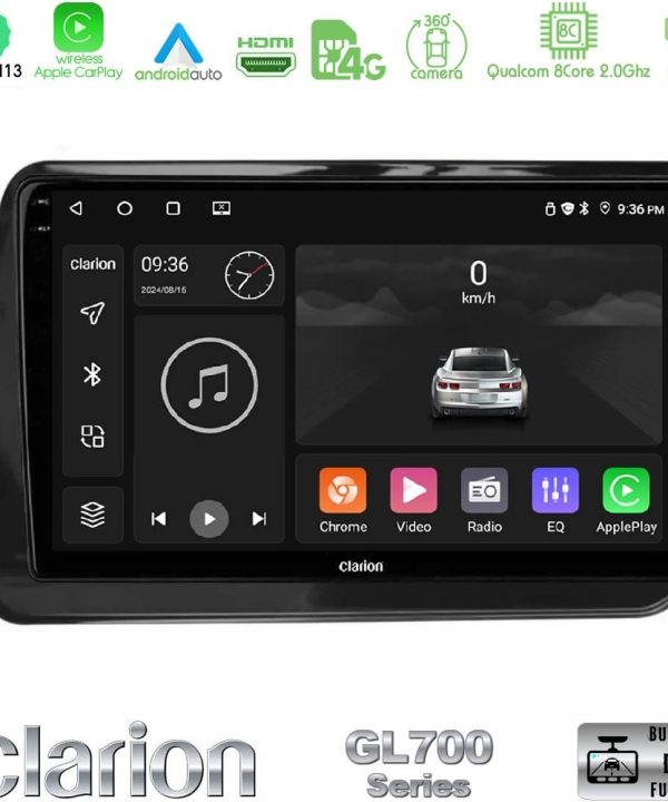 Kimpiris - Clarion GL700 Series 8Core Android13 4+64GB Nissan Note 2021-2026 RHD Navigation Multimedia Tablet 10" Με Carplay & Android Auto