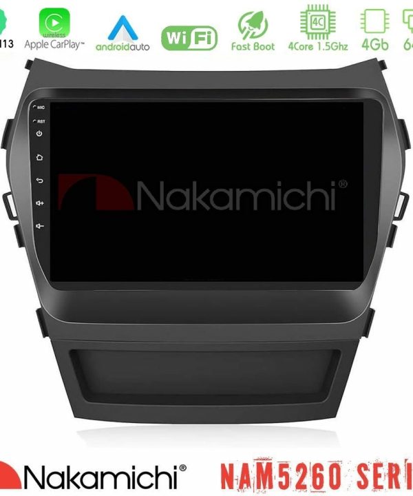 Kimpiris - Nakamichi NAM5260 Series 4Core Android13 4+64GB Hyundai iX45 2012-2017 Navigation Multimedia Tablet 9" Με Carplay & Android Auto