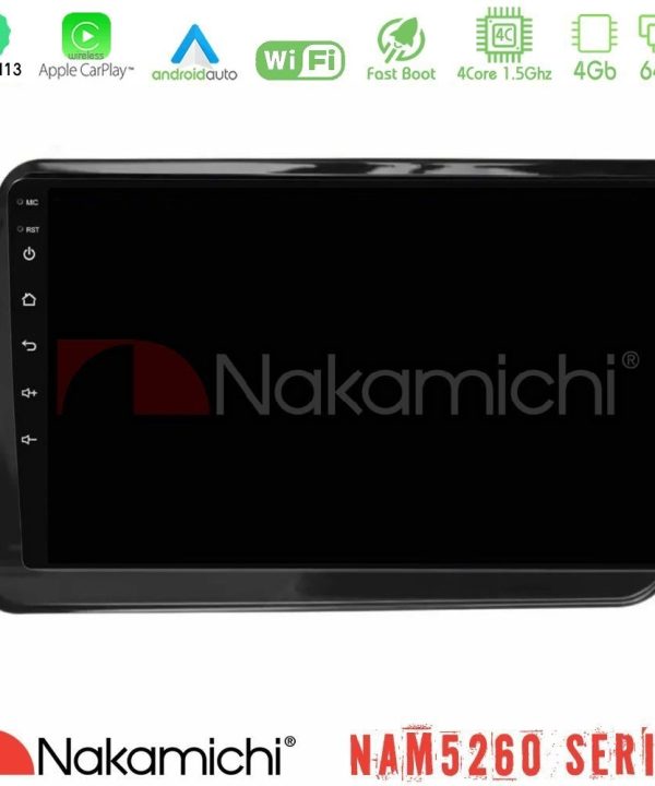 Kimpiris - Nakamichi NAM5260 Series 4Core Android13 4+64GB Nissan Note 2021-2026 RHD Navigation Multimedia Tablet 10" Με Carplay & Android Auto
