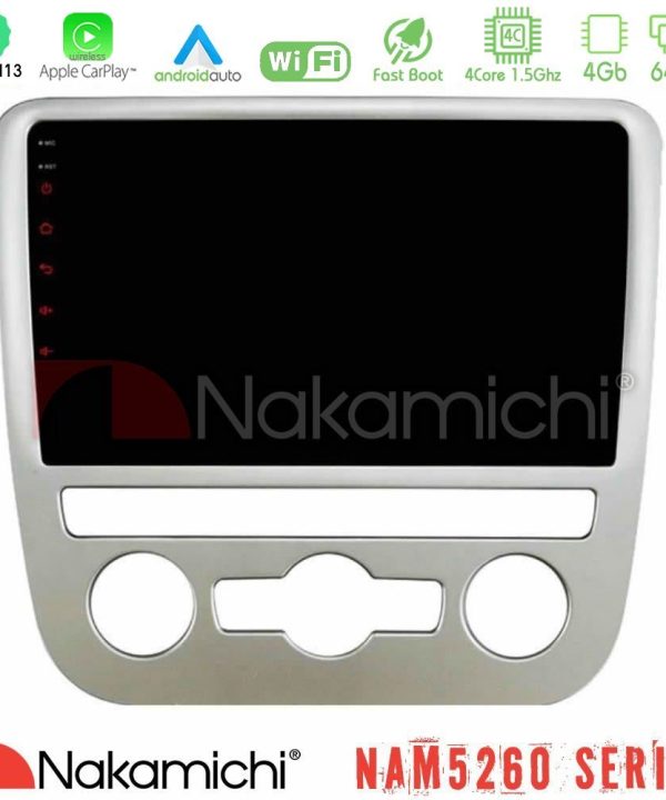 Kimpiris - Nakamichi NAM5260 Series 4Core Android13 4+64GB VW Scirocco 2008 – 2014 Navigation Multimedia Tablet 9" Με Carplay & Android Auto