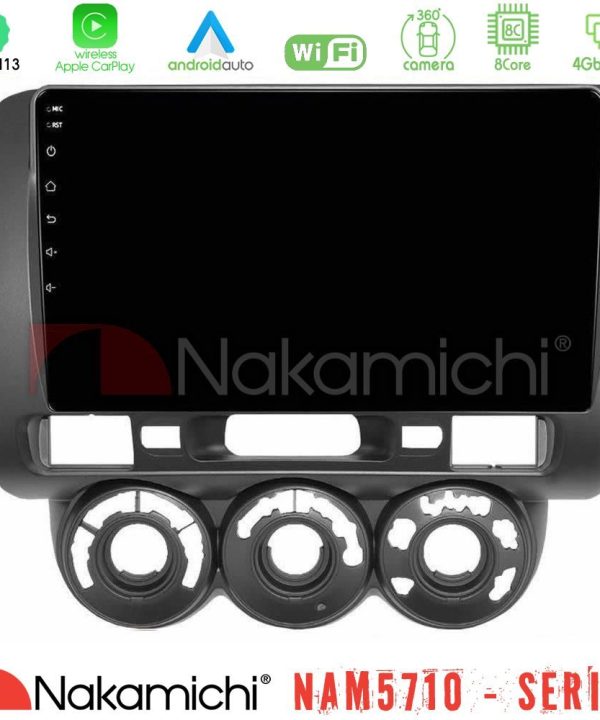 Kimpiris - Nakamichi NAM5710 Series 8Core Android13 4+64GB  Honda Jazz 2002-2008 (Manual A/C) Navigation Multimedia Tablet 9"