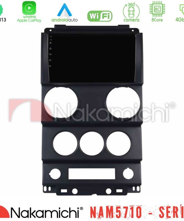Kimpiris - Nakamichi NAM5710 Series 8Core Android13 4+64GB  Jeep Wrangler 2Door 2008-2010 Navigation Multimedia Tablet 9"