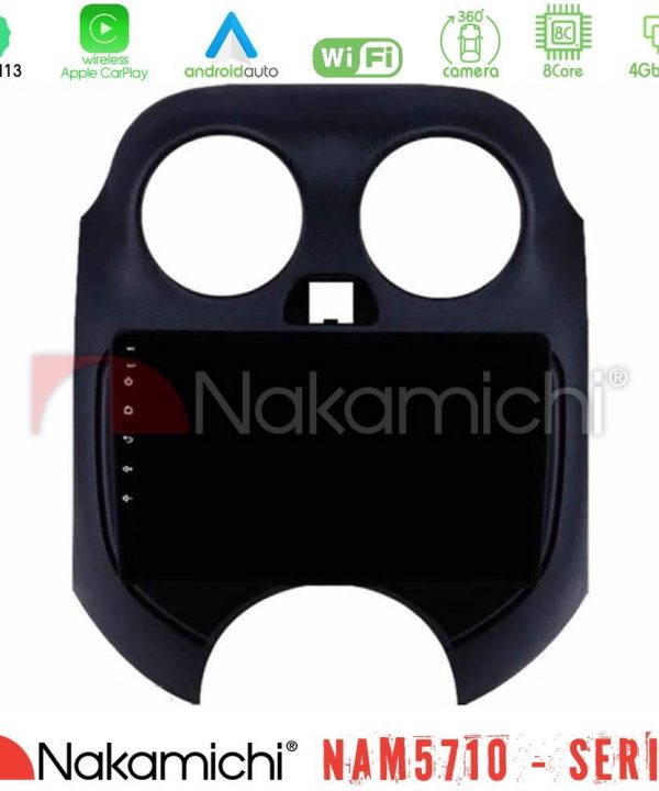 Kimpiris - Nakamichi NAM5710 Series 8Core Android13 4+64GB  Nissan Micra 2011-2014 Navigation Multimedia Tablet 9"