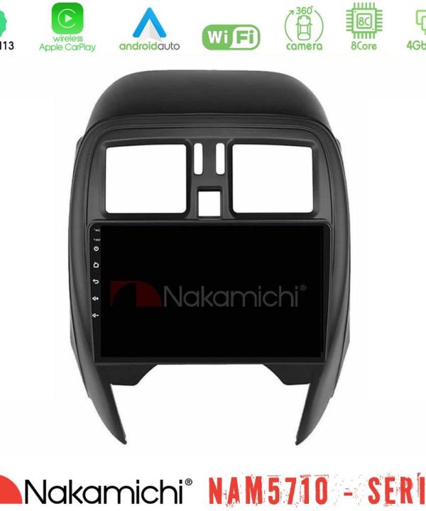 Kimpiris - Nakamichi NAM5710 Series 8Core Android13 4+64GB  Nissan Micra 2013-2016 Navigation Multimedia Tablet 9"