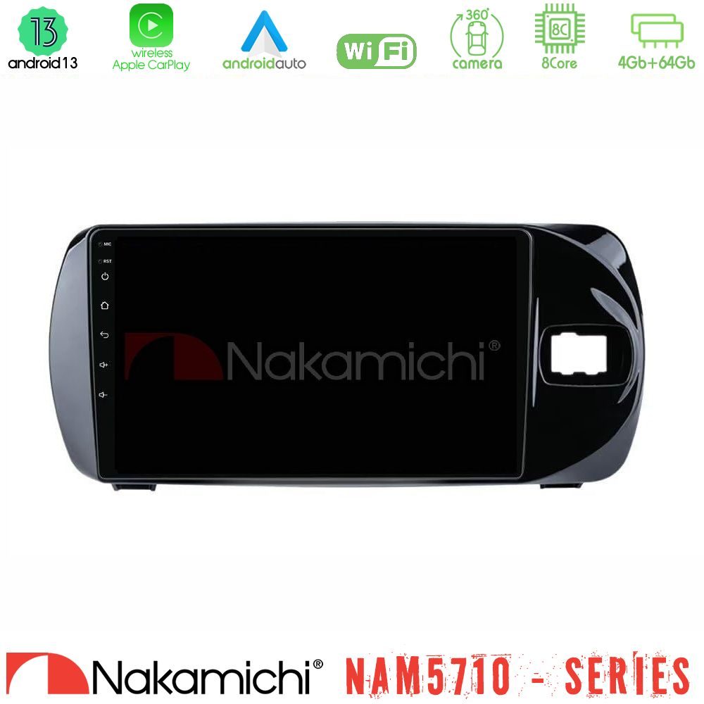 Kimpiris - Nakamichi NAM5710 Series 8Core Android13 4+64GB Toyota Yaris (Vitz) 2015-2020 RHD Navigation Multimedia Tablet 9"