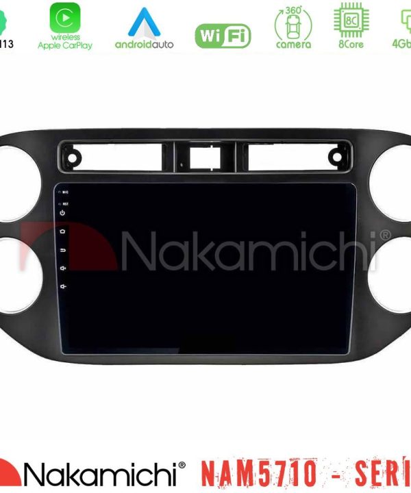Kimpiris - Nakamichi NAM5710 Series 8Core Android13 4+64GB  VW Tiguan Navigation Multimedia Tablet 9" (23mm alarm button)