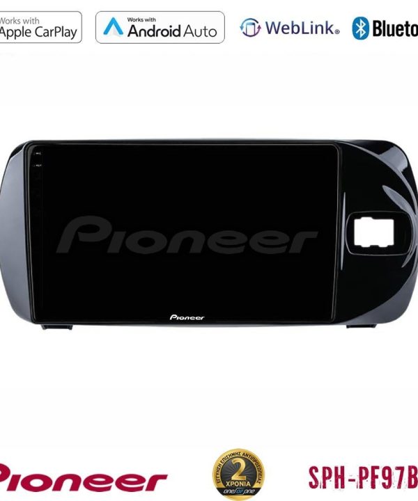 Kimpiris - Pioneer SPH-PF97BT Series Toyota Yaris (Vitz) 2015-2020 RHD Multimedia Station 9" (Tablet Style) Με Carplay & Android Auto