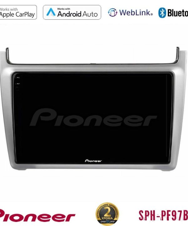 Kimpiris - Pioneer SPH-PF97BT Series Vw Polo 2014-2017 Multimedia Station 9" (Tablet Style) Με Carplay & Android Auto (Silver)