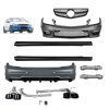 Kimpiris - Body Kit Για Mercedes-Benz C-Class W204 07-14 C63 Facelift Amg Look Black Edition Με Μάσκα & Μπούκες Εξάτμισης