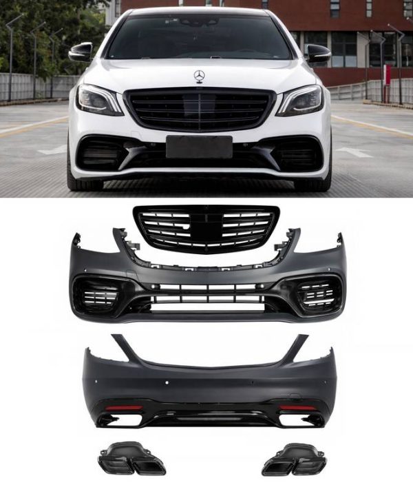 Kimpiris - Body Kit Για Mercedes-Benz S-Class W222 Facelift 17-20 Amg S63 Look Black Edition