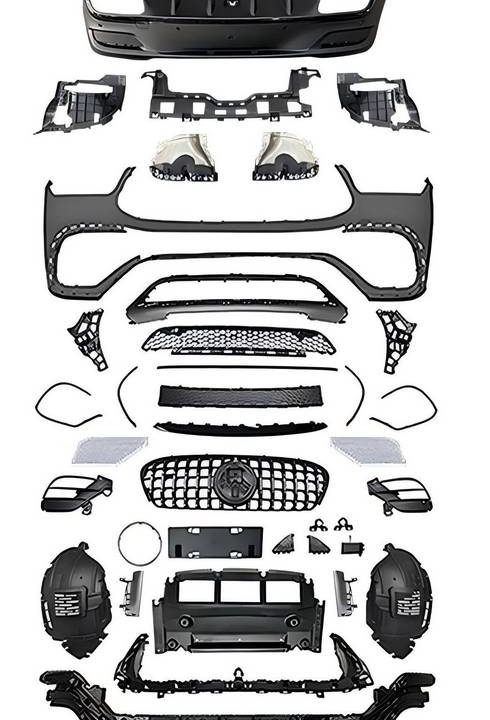 Alternative view of Body kit Για Mercedes-Benz GLE Coupe C167 2019-2023 GLE63s Amg Look Black Edition Με Μάσκα & Μπούκες Μαύρες