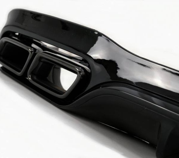 Alternative view of Diffuser Πίσω Προφυλακτήρα Για Mercedes-Benz E-Class W213 16-19 Με Amg Line Προφυλακτήρα Μαύρο Amg 63 Look Με Μαύρες Μπούκες