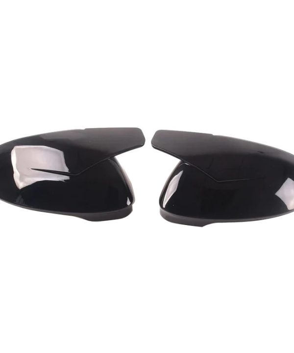 Kimpiris - Καπάκια Καθρεφτών Για Vw Golf VIII (8) 20+ Χωρίς Lane Assist R-Look Κουμπωτά Γυαλιστερό Μαύρο 2 Τεμάχια
