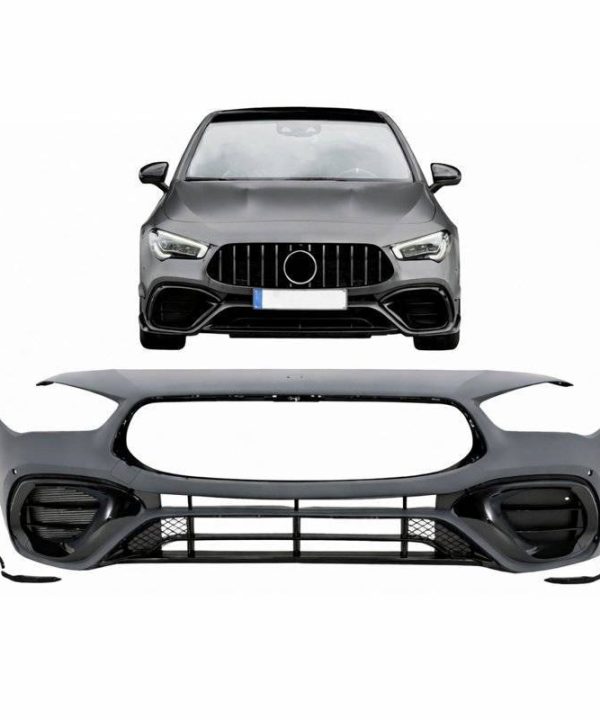 Alternative view of Body kit Για Mercedes-Benz CLA C118 Sedan X118 Shooting Brake (2019-up) CLA45s Amg Look Με Μάσκα & Μπούκες Χρωμίου
