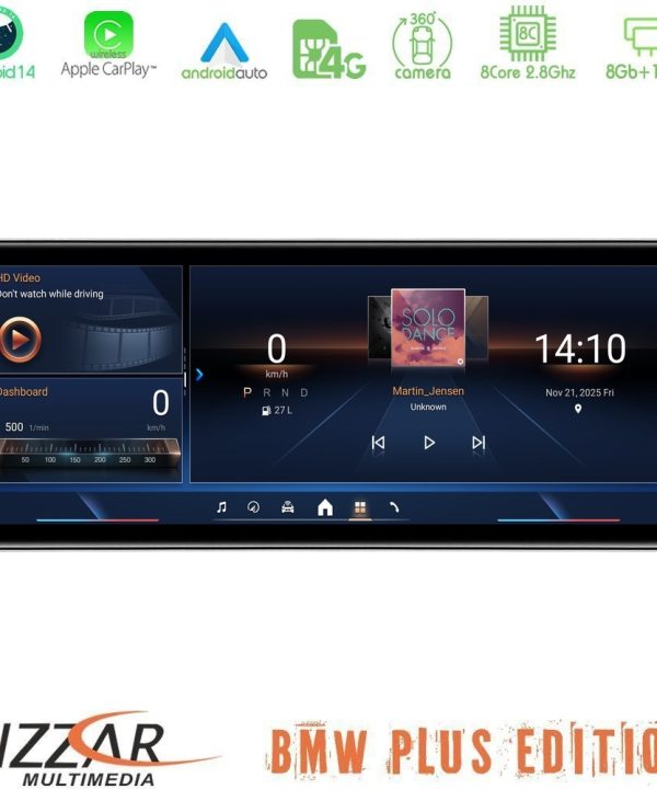 Kimpiris - Bizzar Plus Edition BMW X3 F25 & Χ4 F26 EVO Android14 8Core (8+128GB) Navigation Multimedia 12.3" Slim Pro