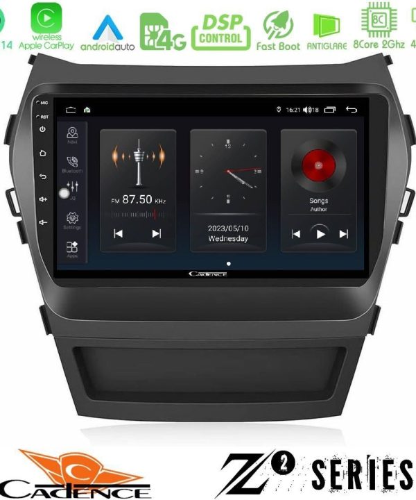 Kimpiris - Cadence Z2 Series 8Core Android14 4+64GB Hyundai iX45 2012-2017 Navigation Multimedia Tablet 9" Με Carplay & Android Auto
