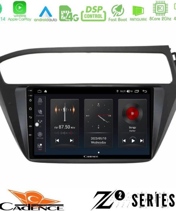 Kimpiris - Cadence Z2 Series 8Core Android14 4+64GB Hyundai i20 2018-2020 RHD Navigation Multimedia Tablet 9" Με Carplay & Android Auto