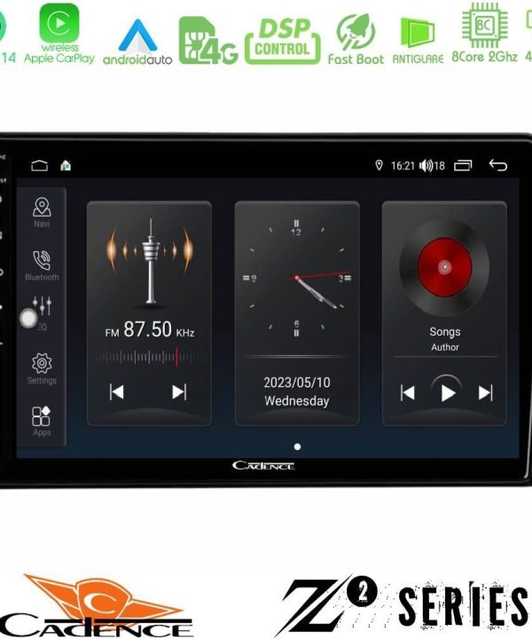 Kimpiris - Cadence Z2 Series 8Core Android14 4+64GB Mitsubishi Eclipse Cross 2018-2023 Navigation Multimedia Tablet 9" Με Carplay & Android Auto