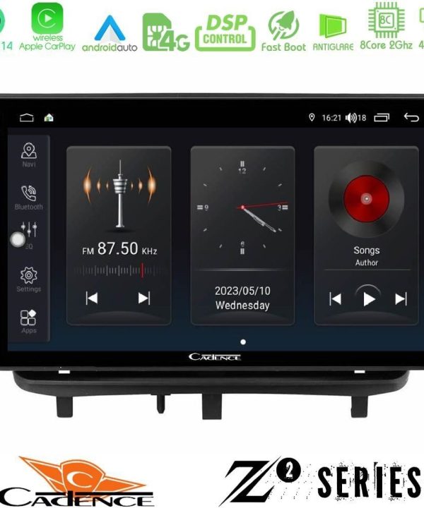 Kimpiris - Cadence Z2 Series 8Core Android14 4+64GB Opel Corsa D 2006-2014 Navigation Multimedia Tablet 9" Με Carplay & Android Auto (Top Mount)