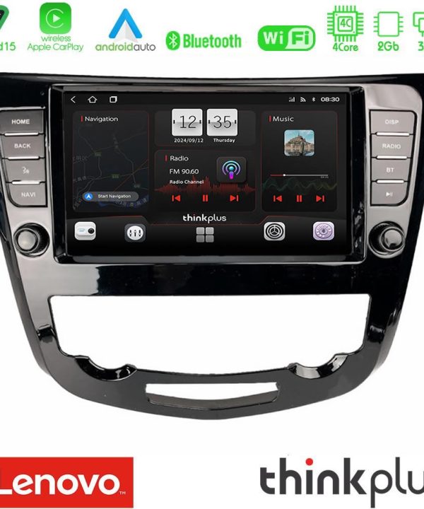 Kimpiris - Lenovo Thinkplus Series 4Core Android15 2+32GB Nissan Qashqai J11 (AUTO A/C) Navigation Multimedia Tablet 9" Με Carplay & Android Auto