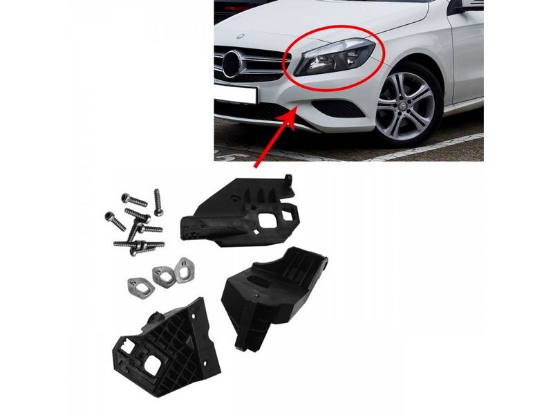 Kimpiris - Βάσεις Επισκευής Αριστερού Φαναριού Για Mercedes-Benz A-Class W176 12-18 3 Τεμάχια