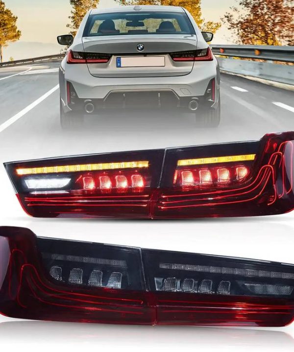 Kimpiris - Πισινά Φανάρια Set Για Bmw 3 G20 18-22 Sedan Laser Look Red/Crystal Vland