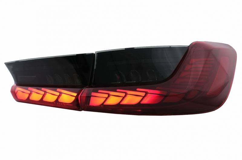 Πισινά Φανάρια Set Για Bmw 3 G20 G28 M3 G80 18-22 Sedan Dynamic Signal Red/Smokel Vland - Image 3