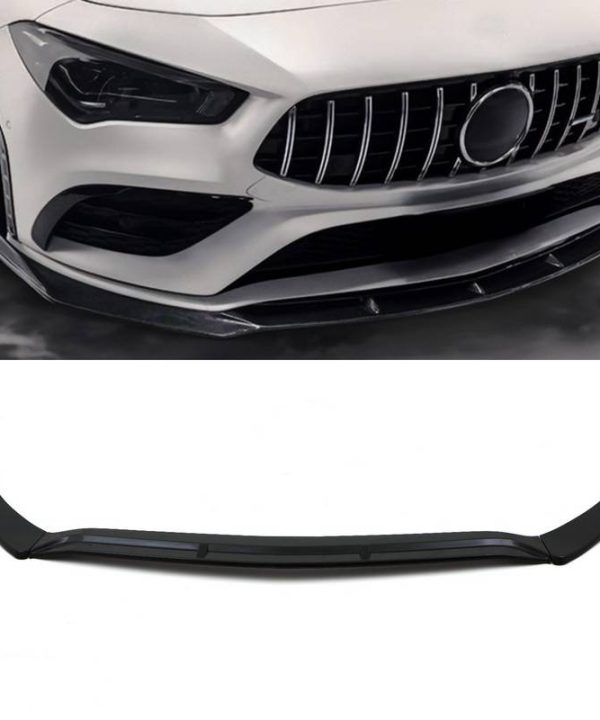Kimpiris - Μπροστινό Spoiler Για Mercedes-Benz CLA C118 / X118 19-23 Amg Line & Amg 35 Γυαλιστερό Μαύρο 3 Τεμάχια