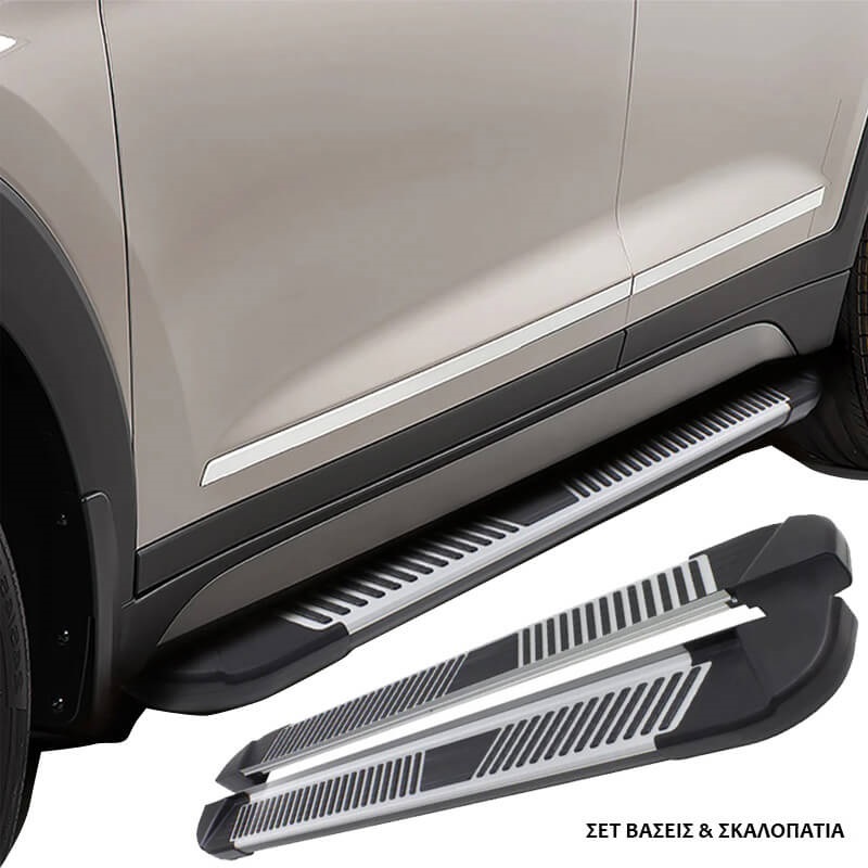 Kimpiris - Πλαινά Σκαλοπάτια Με Βάσεις Για Jeep Grand Cherokee 2021- L2 PL 193cm 2 Τεμάχια Αλουμινίου