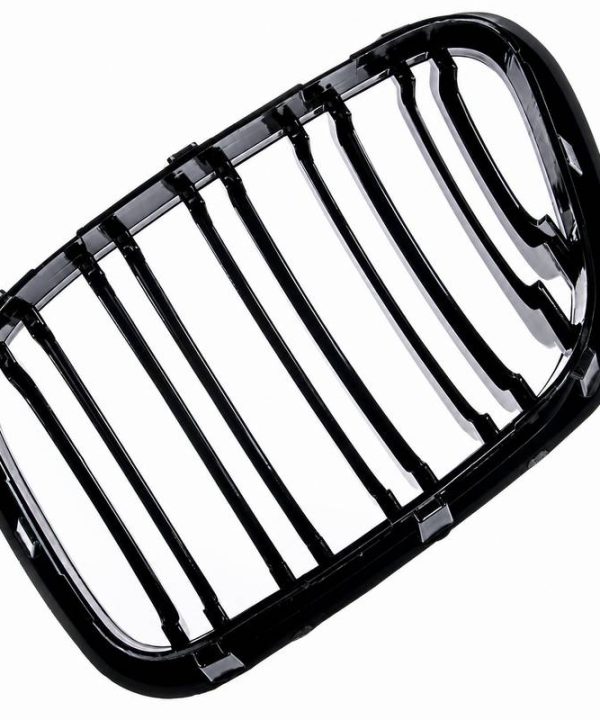 Alternative view of Καρδιές Μάσκας Για Bmw X5 E53 99-03 M4 Look Με Διπλή Γρίλια Μαύρο Γυαλιστερό 2 Τεμάχια