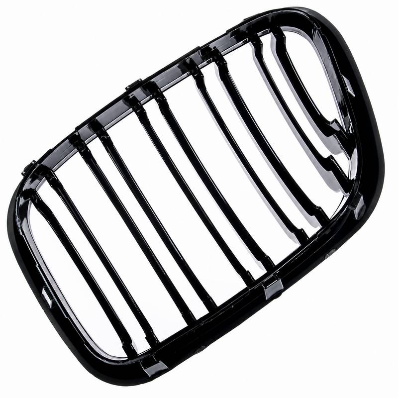 Καρδιές Μάσκας Για Bmw X5 E53 99-03 M4 Look Με Διπλή Γρίλια Μαύρο Γυαλιστερό 2 Τεμάχια - Image 2