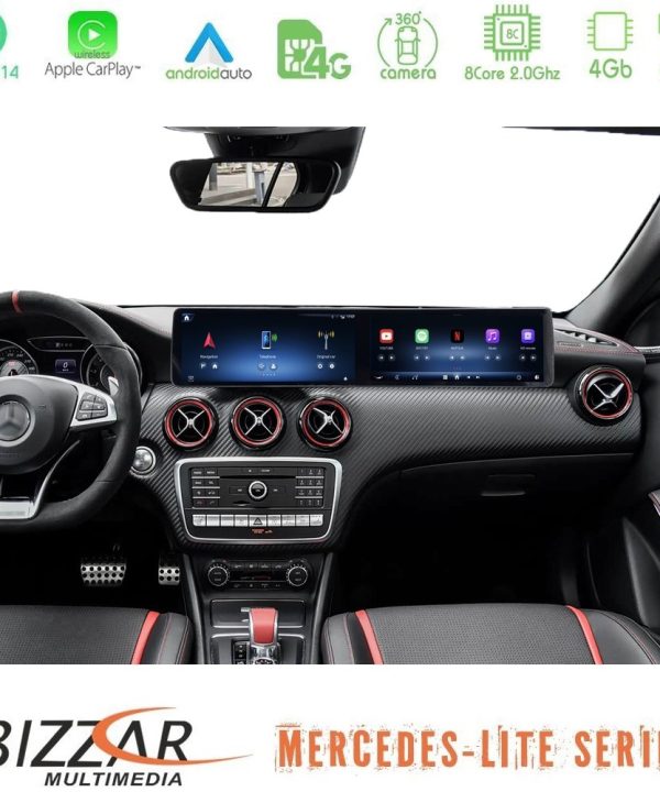 Kimpiris - Bizzar Lite Series Dual Screen Mercedes A/CLA/GLA Class NTG5 Android14 8Core (4+64GB) Navigation Multimedia 24