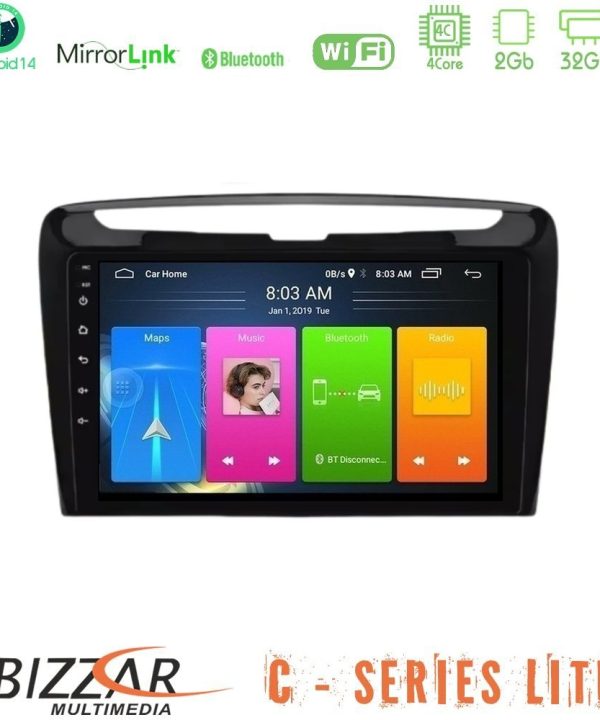 Kimpiris - Bizzar C Series Lite 4Core Android14 2+32GB Lancia Ypsilon Navigation Multimedia Tablet 9"